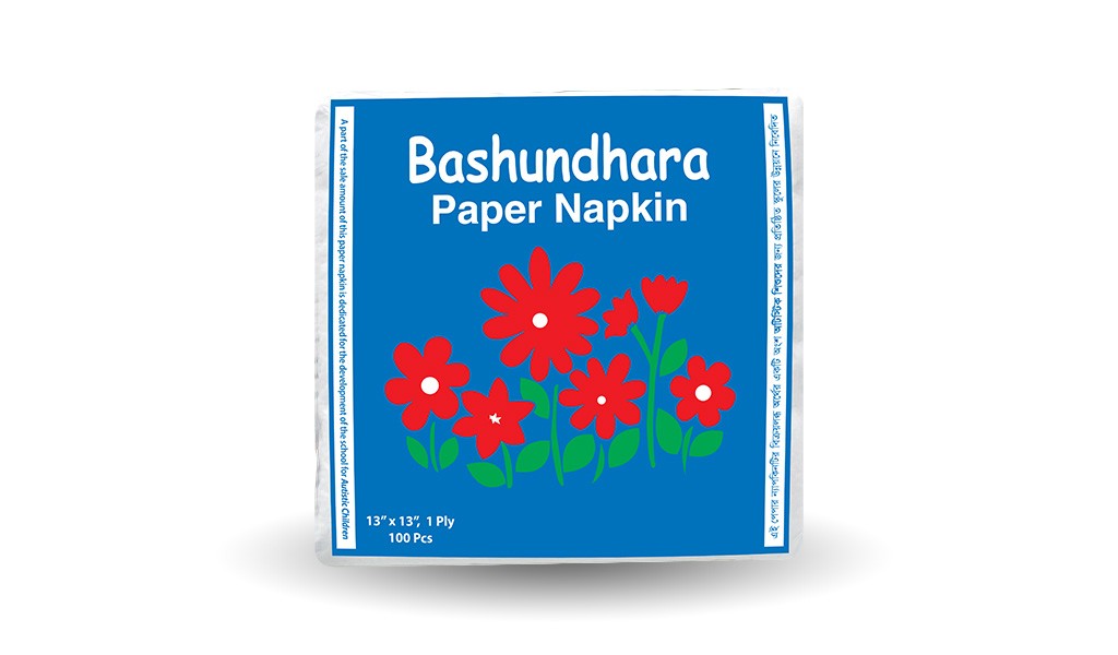 Bashundhara Paper Napkin (100 Pcs, Non-Perfumed)